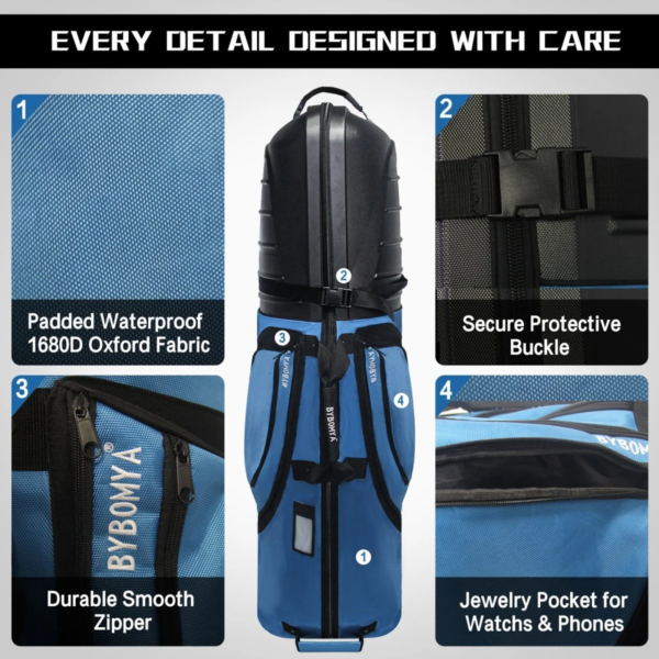 Golf Travel Bag HSB-BLUE - 图片 4